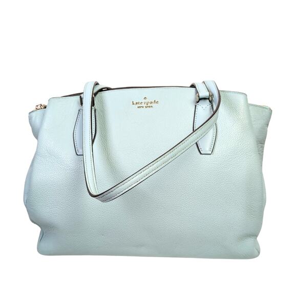 Kate Spade Monet Turquoise Leather Shoulder Bag - Picture 2 of 9